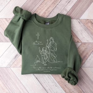 Christian Christmas Sweatshirt, Nativity Scene Sweater, Christmas Nativity Shirt, True Story Nativity, Religious Christmas Gifts, Jesus Tee