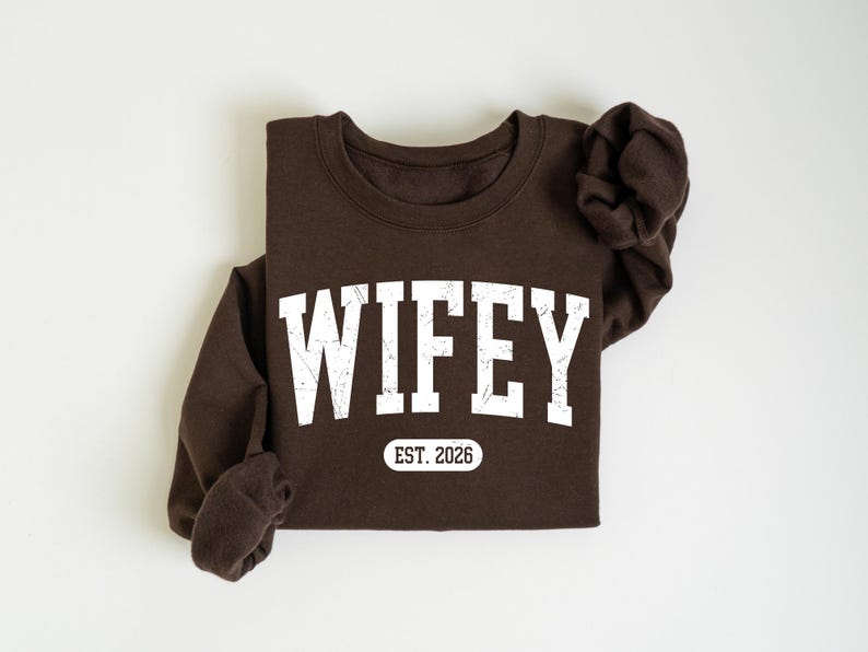 Personalized Wifey Sweatshirt, Future Mrs, Wife Shirt, Bride Engagement Gift image 9