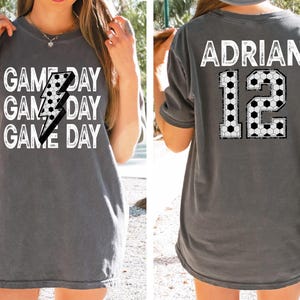 Soccer Mom Shirt With Kids Name & Jersey Number, Cute Soccer Season Mama Shirt, Gift For Soccer Lover Mom Shirt, Mothers Day Gift Soccer Mom