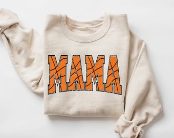 Retro Basketball Mama Sweatshirt, Mothers Day Gift For Basketball Mom, Basketball Season, Basketball Lover Mama Shirt, Basketball Night Gift