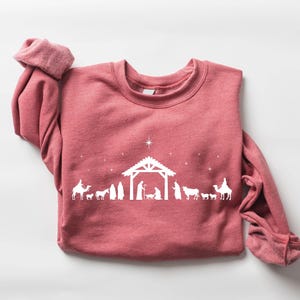 Christian Sweatshirt, Nativity Scene Sweatshirt, Christmas Nativity Shirt, True Story Nativity Shirt, Religious Christmas Gifts, Jesus Shirt