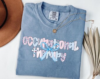 Occupational Therapy Shirt, Coquette Bow OT Shirt, Special Education Shirt, Cute Therapist Gift, Aesthetic Therapy Shirt, Sped Teacher Gift