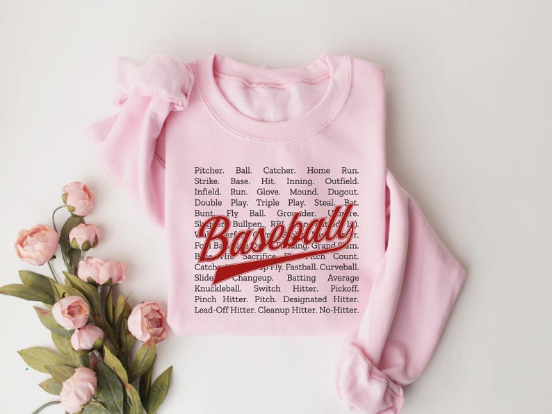 Cute Baseball Sweatshirt, Baseball Lover Gift, Baseball Game Day Sweatshirt, Baseball Mama Shirt, Baseball Season Shirt, Mothers Day Gift afbeelding 5