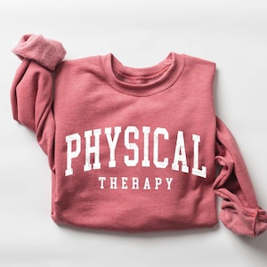 Retro Physical Therapy Sweatshirt, Physical Therapist, Cute Pt Gift, Pt Shirt, Gift For Physical Therapist, Pediatric Physical Therapy image 1