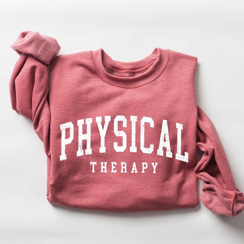 Retro Physical Therapy Sweatshirt, Physical Therapist, Cute Pt Gift, Pt Shirt, Gift For Physical Therapist, Pediatric Physical Therapy image 1