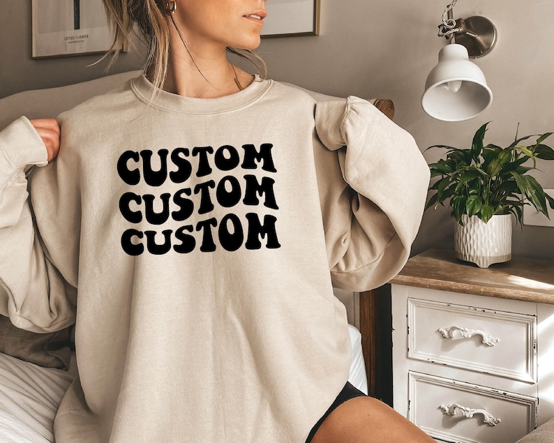 Sweatshirt personnalisé, Sweatshirt personnalisé, Sweat à capuche personnalisé, T-shirt personnalisé, Chemise de soirée personnalisée, Chemise familiale assortie image 5