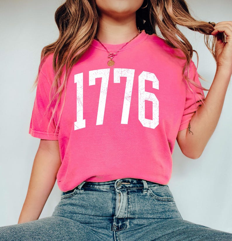 Camiseta retro de EE. UU. de 1776, camiseta de EE. UU. para mujer, camiseta del 4 de julio, camiseta de Estados Unidos, camiseta del Día Patriótico, camiseta del 4 de julio para mujer, camiseta con la bandera estadounidense imagen 5