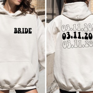 Personalize Bride Sweatshirt, Wedding Gift For Bride, Bride To Be, Future Mrs Sweatshirt, Engagement Gift, Bridal Shower Gift, Bride To Be