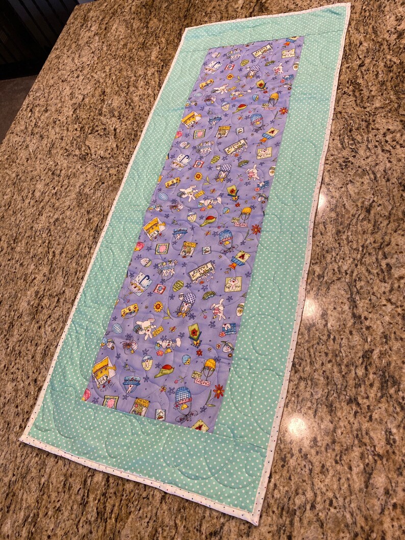 Easter Bunny Table Runner Centerpiece Etsy