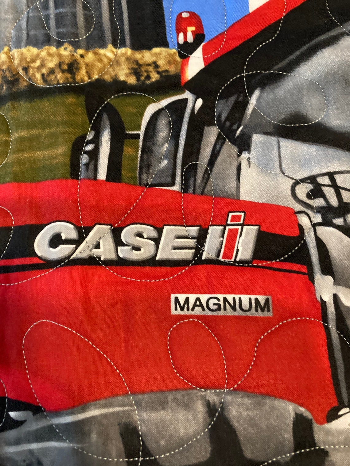 Case IH Tractor Quilt Blanket Throw Etsy