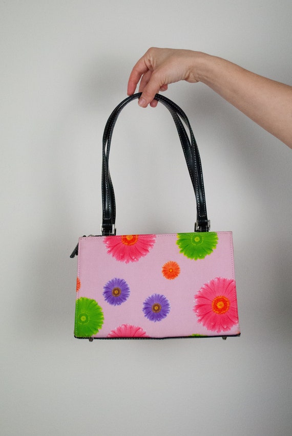 Gerber Daisy Purse / Vintage Y2K Light Pink Flora… - image 2