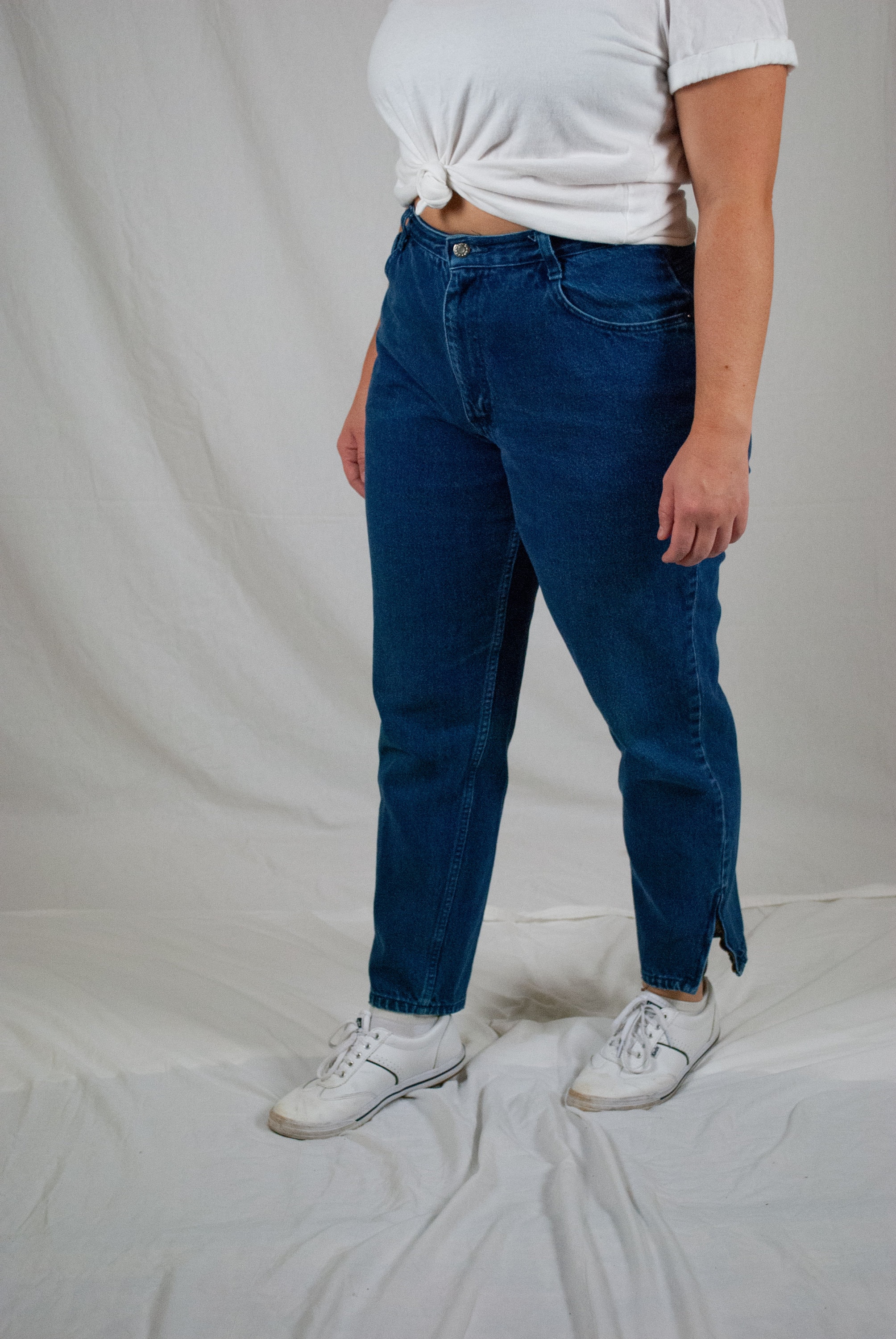 Medium Wash Mom Jeans / Vintage 80s High Waist Denim Jeans - Etsy