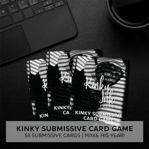 Édition perverse / Jeu de cartes de soumission / BDSM / Excellent cadeau pour petit ami, mari, dom, maître, Saint-Valentin