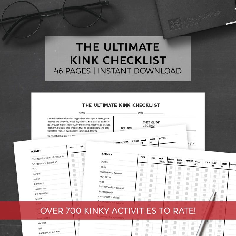 Kinky check list - Etsy.de