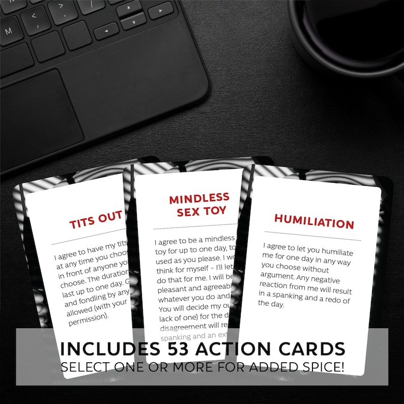 Kinky Edition / Submissive Card Game / BDSM afbeelding 2