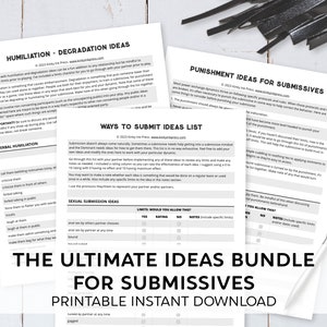 The Ultimate Slave Printable Bundle / Submissives / Discipline / BDSM ...