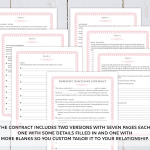 Domestic Discipline Certificate Contract / Printable / Great Gift for ...