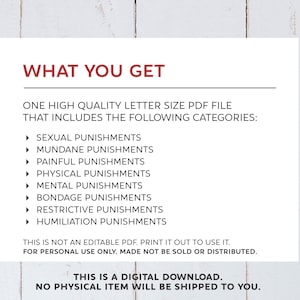 135 Kinky Punishment Ideas for Submissives List / Discipline / BDSM