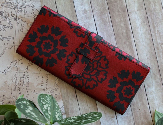 Handmade Silk Floral Wallet - image 6