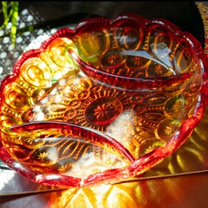 Amber and Crimson Vintage Kitchen Tray