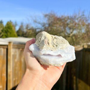 Blue Lace Agate Raw Crystal, Blue Lace Agate Geode