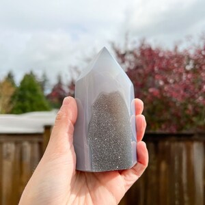 Druzy Agate Tower