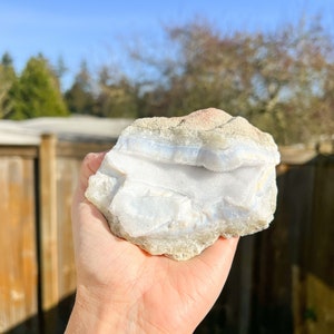 Blue Lace Agate Raw Crystal, Blue Lace Agate Geode
