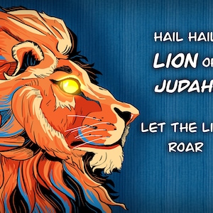 Lion of Judah Digital Painting – Majestic Biblical Art Print