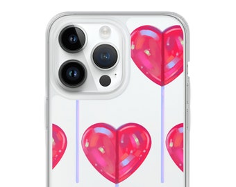 Lollipop iPhone Case / Estética / BPA FREE / iPhone 14 Pro Max / Trendy iPhone Case / Candy / Valentines Day / Heart iPhone Case