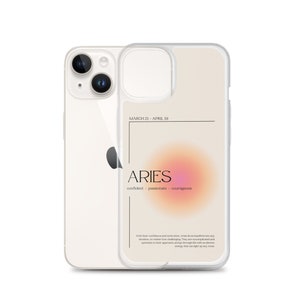 Funda Aries Zodiac iPhone 11, Horóscopo Personalizado iPhone 13 12 Pro Max Funda Slim Snap, Star Sign Astrology XR X XS Max Case