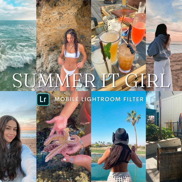 Lightroom Mobile Presets, Blogger and Instagram Photo Filters, Light Presets, Summer Presets, Influencer and It Girl Presets