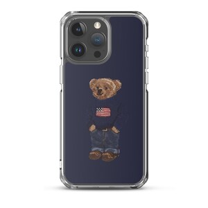 Polo Bear Leather iPhone 15 Case