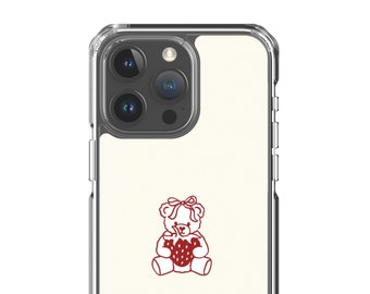 Cute Moschino Bear Bumper iPhone Case, for iPhone 15 Pro Max, 14
