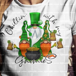 Gnome sublimation design Chillin with my Gnomies Sublimation design download St. Patricks Day Gnomes St. Pats Gnomes St. Patricks Day Gnomes