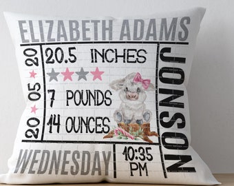 Download Birth Announcement Pillow Svg Etsy
