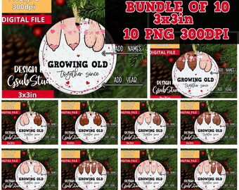 Personalized Ornament Rude Valentine's Day Christmas sublimation file Couple Gift Funny adult png saggy boobs balls