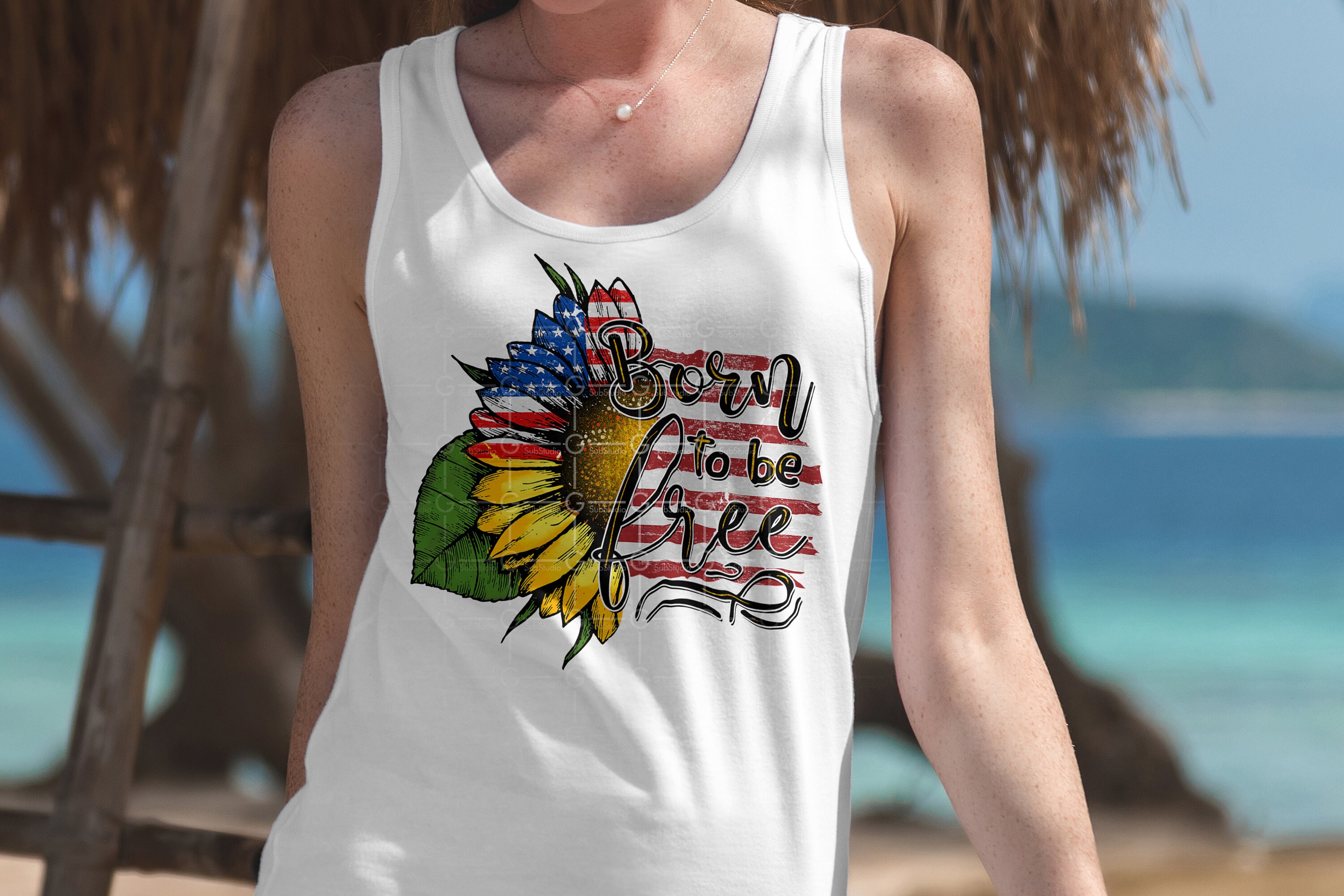Born in the USA Patriotic PNG Sublimate Designs Download July | Etsy