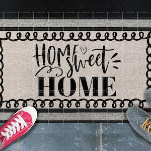Home sweet Home sublimation design download, Welcome Doormat design PNG, sublimation graphics digital download sublimate designs, DTG print