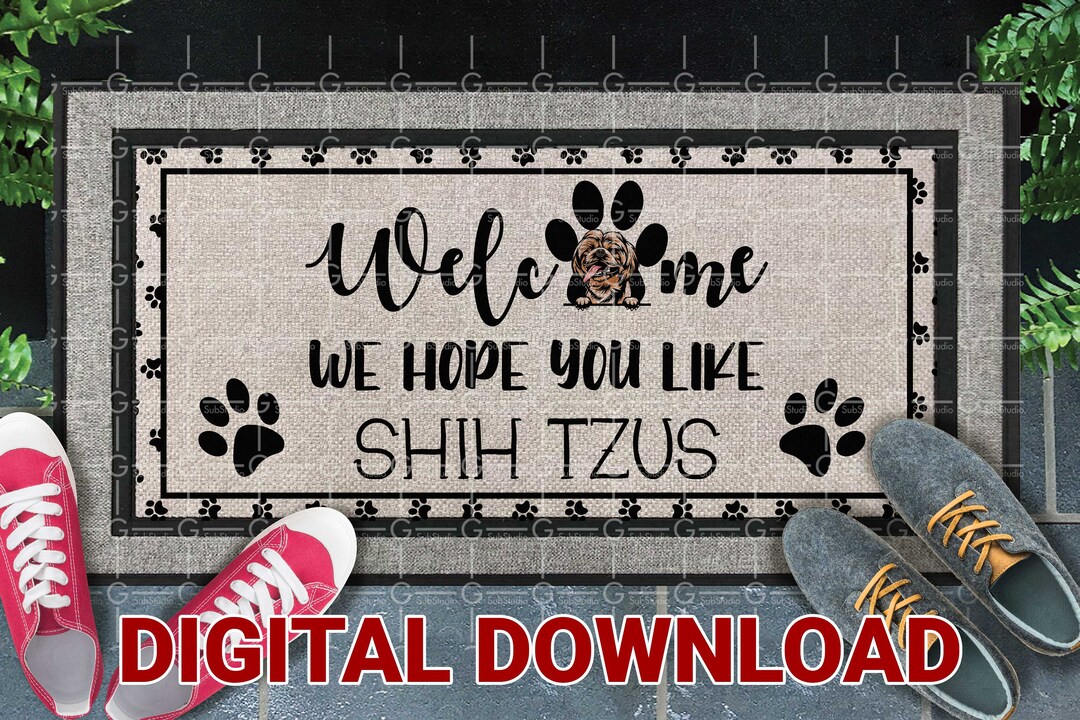 Doormat Sublimation Design PNG We Hope You Like Shih Etsy