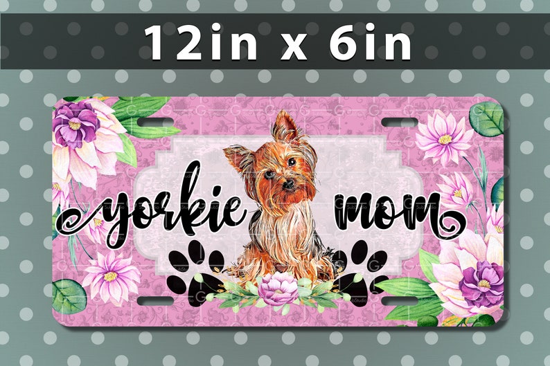Download Yorkie Mom License Plate Png Sublimation Design Download Sublimation Graphics Yorkie Sublimation Design Car License Plate Dtg Print Digital Art Collectibles Intellistall Com
