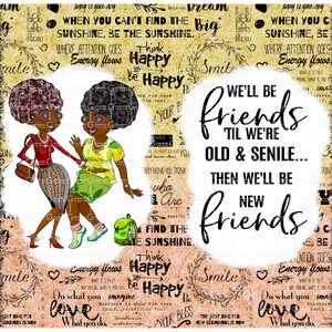 Biglietto Di Auguri Divertente Per Amico Scontroso 'We'll Be Friends Till We're Old And Grumpy, Wait, That's Now Isn't It', Con Busta Oro