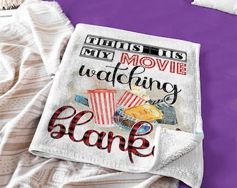 This is my movie watching blanket sublimation png digital design DTG printing, Movie watching blanket png, Movie blanket png