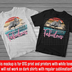 Flocking Fabulous Sublimation Design PNG, Flamingo PNG for Sublimation ...
