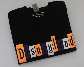 Halloween Disney Sweatshirt Disneyland Marquee Design Spooky Disney Crewneck Haunted Mansion Long Sleeve Disney Holiday Mickey Pumpkin