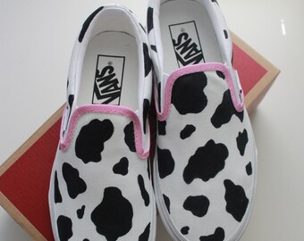 women's cow print vans