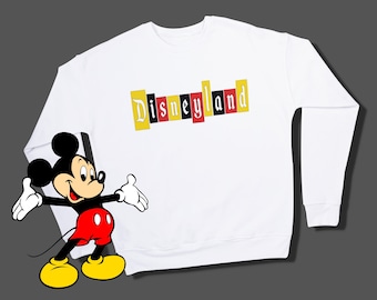 Classic Disneyland Sign Sweatshirt | Mickey Mouse Theme | Disneyland Merchandise | Disney Sweatshirt| Disney Shirt | Mickey Mouse Sweatshirt