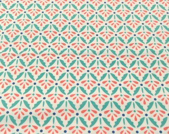 Cotton fabric 2 panels teal turquoise cotton sewing quilting supplies school arts/&craft 30x33 and 22x45 kid/'s fun clothing design