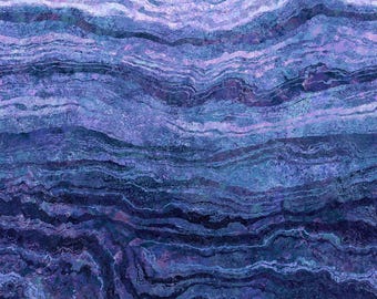 Beautiful Stonehenge Ombre II Twilight, Blues with Purple Tint, Half Yard, By the Yard Cotton Digital Printed Fabric 42" Wide DP27235-47
