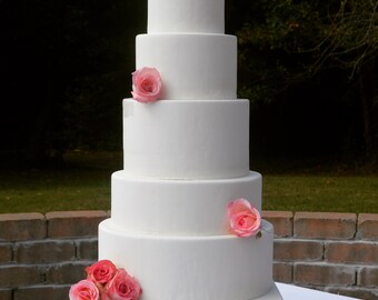 Faux Wedding Cake, Fake Wedding Cake, Wedding Cake, Display Cake, Centerpiece, Photo Prop