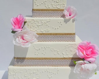 Faux Wedding Cake, Fake Wedding Cake, Wedding Cake, Display Cake, Centerpiece, Photo Prop